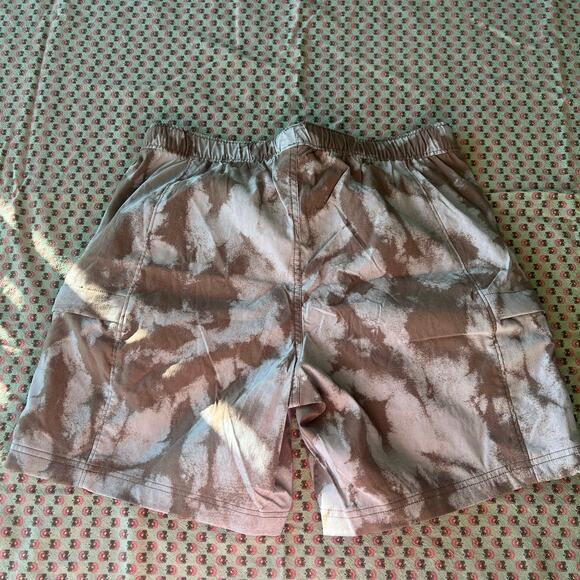 The North Face Men’s Class V Belted Shorts Brown Tie Die 5 in M EUC - Picture 3 of 7